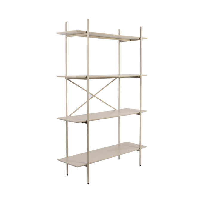 Opbergkast Marcio MDF, Metaal Beige 40x120 cm-Opbergkasten-Creating Home