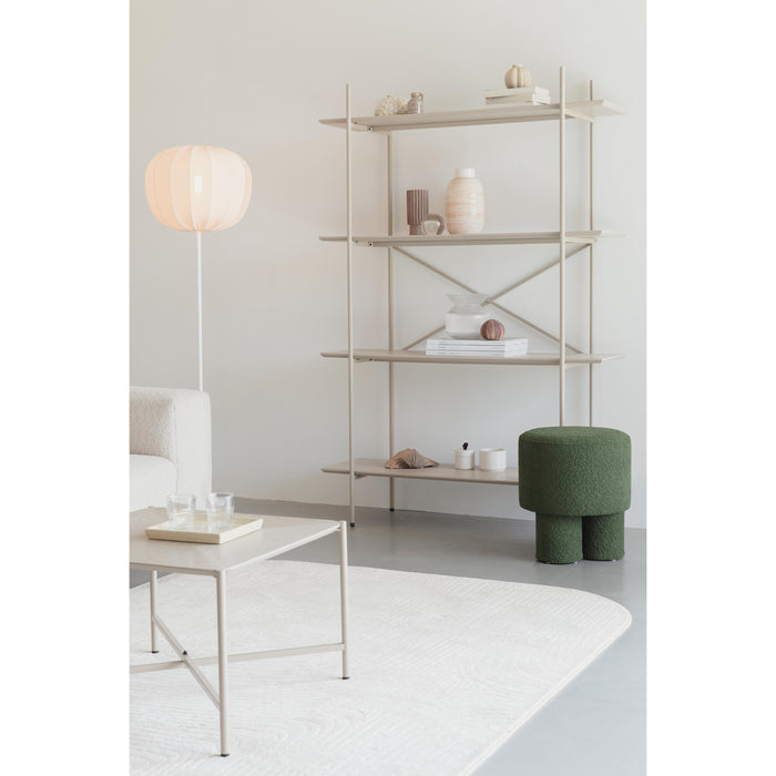Opbergkast Marcio MDF, Metaal Beige 40x120 cm-Opbergkasten-Creating Home