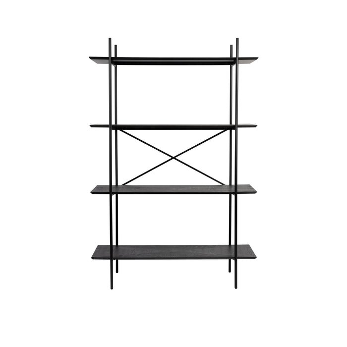 Opbergkast Marcio MDF, Metaal Zwart 40x120 cm-Opbergkasten-Creating Home