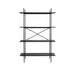 Opbergkast Marcio MDF, Metaal Zwart 40x120 cm-Opbergkasten-Creating Home