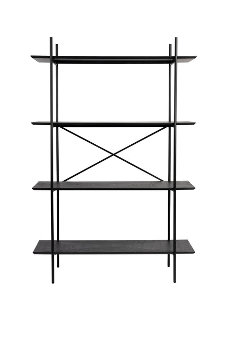 Opbergkast Marcio MDF, Metaal Zwart 40x120 cm-Opbergkasten-Creating Home