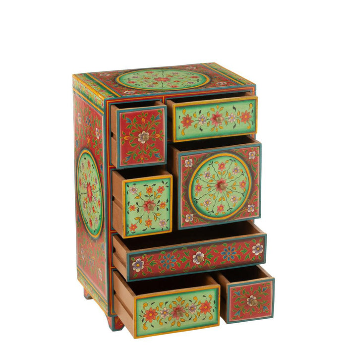 Opbergkast Mix Mangohout hout 29x43 cm-Opbergkasten-J-Line