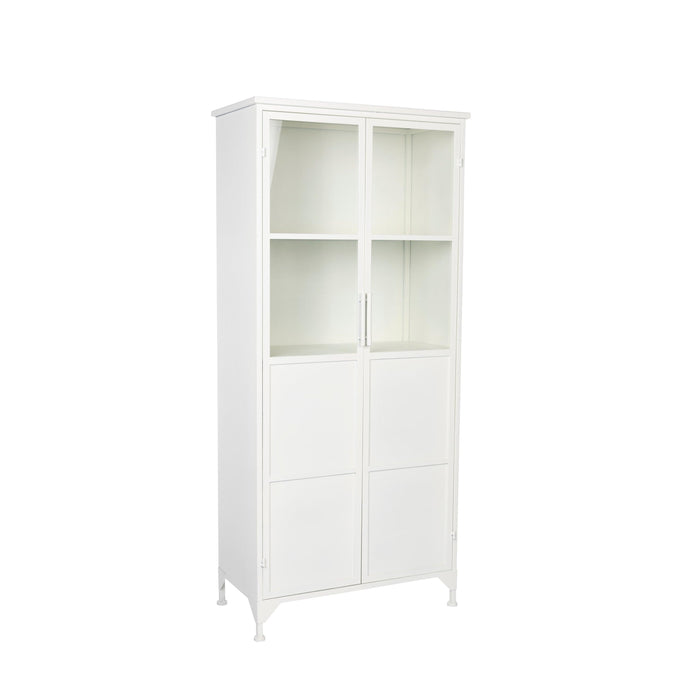 Opbergkast Miya High 2do Metaal Wit 68x35 cm