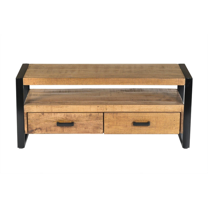 Opbergkast Nairobi Mangohout Naturel hout 120x45x50 cm-TV-meubels-Livingfurn