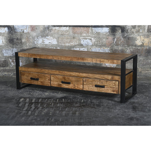 Opbergkast Nairobi Mangohout Naturel hout 150x45x50 cm-TV-meubels-Livingfurn