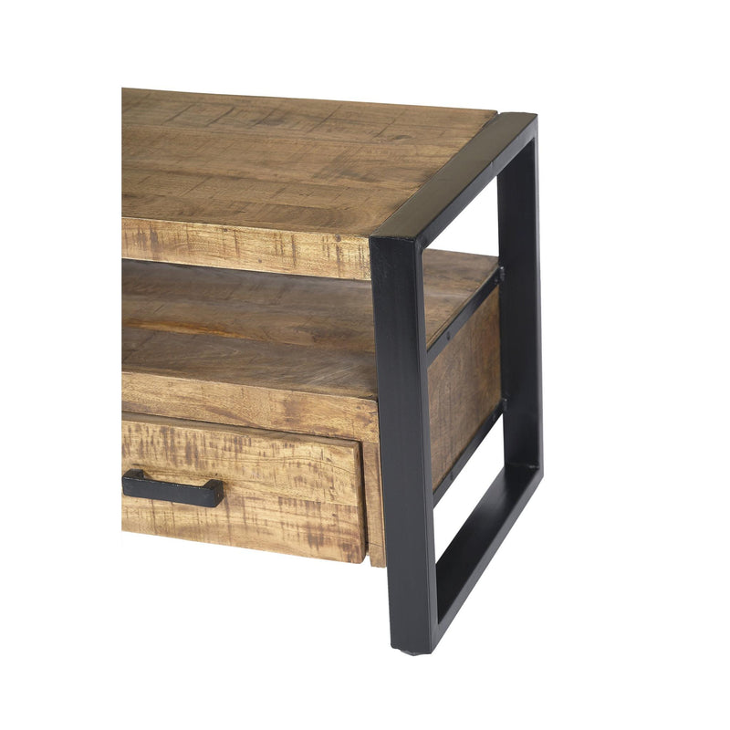 Opbergkast Nairobi Mangohout Naturel hout 150x45x50 cm-TV-meubels-Livingfurn