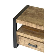 Opbergkast Nairobi Mangohout Naturel hout 150x45x50 cm-TV-meubels-Livingfurn