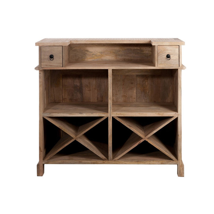 Opbergkast Naturel Hout Rechthoekig 50x120 cm-Opbergkasten-J-Line