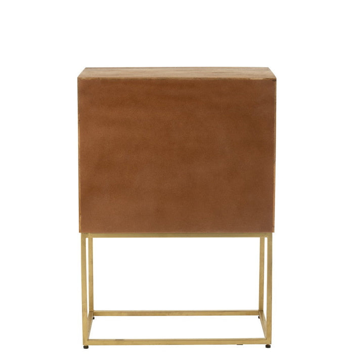 Opbergkast Naturel Mangohout hout 40x76 cm-Opbergkasten-J-Line