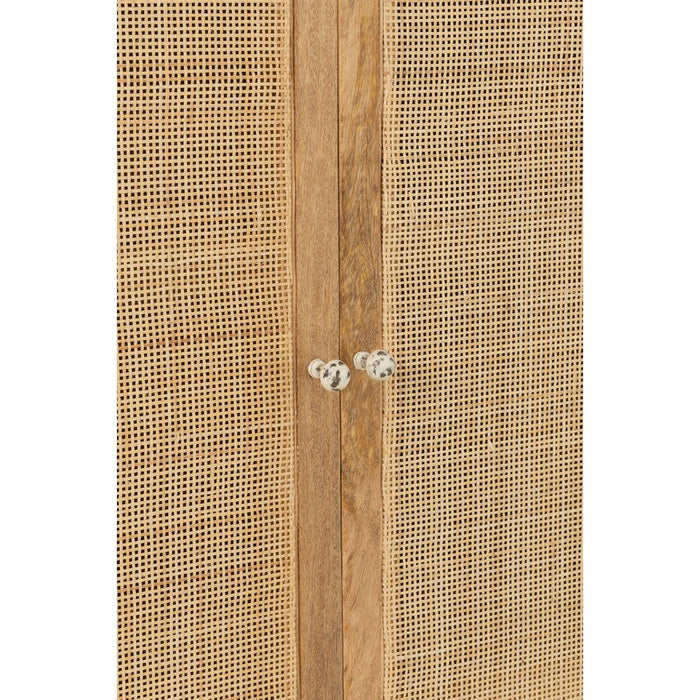 Opbergkast Naturel Mangohout hout 44x95 cm-Opbergkasten-J-Line