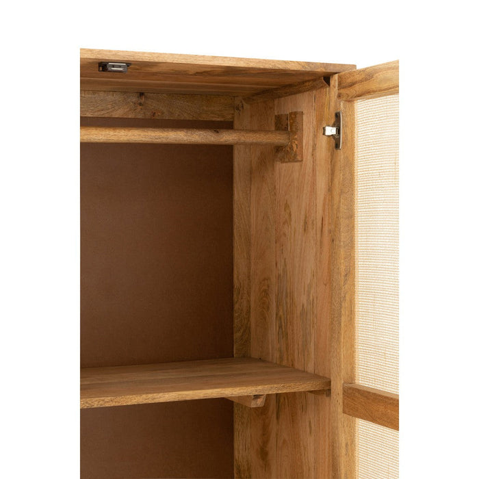 Opbergkast Naturel Mangohout hout 44x95 cm-Opbergkasten-J-Line