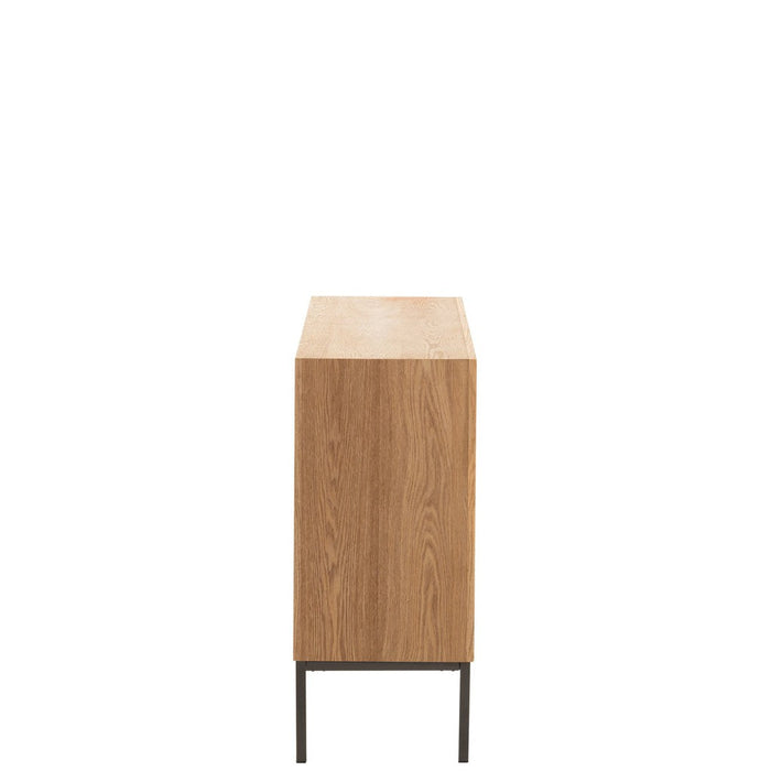 Opbergkast Naturel Metaal 35x80 cm-Opbergkasten-J-Line