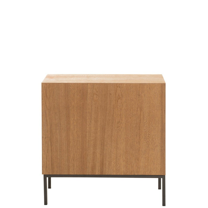 Opbergkast Naturel Metaal 35x80 cm-Opbergkasten-J-Line