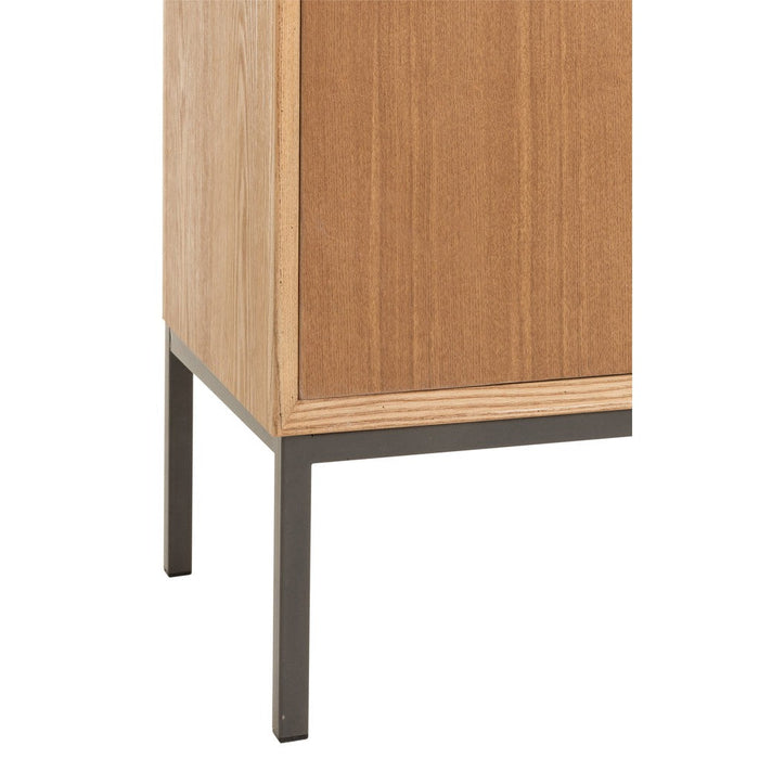Opbergkast Naturel Metaal 35x80 cm-Opbergkasten-J-Line