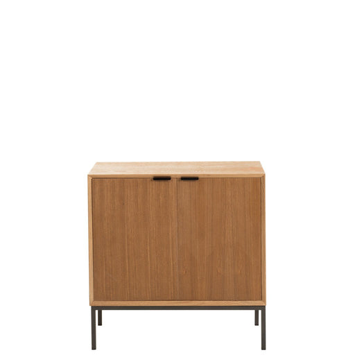 Opbergkast Naturel Metaal 35x80 cm-Opbergkasten-J-Line