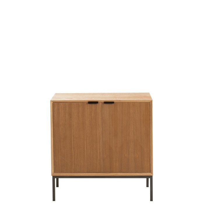 Opbergkast Naturel Metaal 35x80 cm-Opbergkasten-J-Line