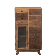 Opbergkast Naturel Recycled hout 30x62 cm-Opbergkasten-J-Line