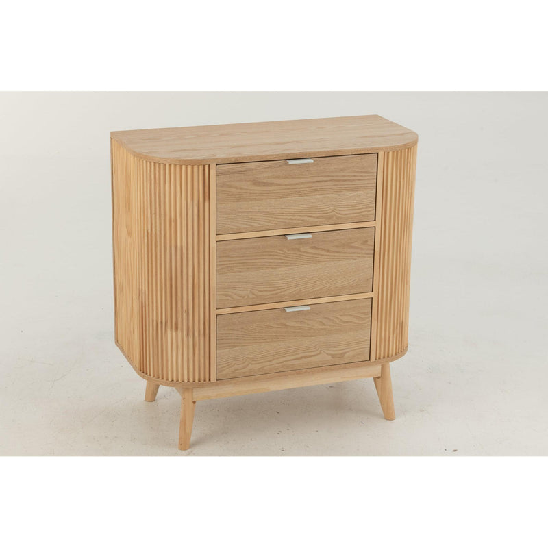 Opbergkast Naturel Rubber hout L 40x80 cm-Opbergkasten-J-Line