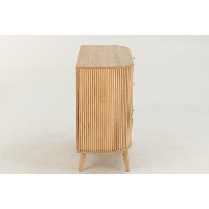 Opbergkast Naturel Rubber hout L 40x80 cm-Opbergkasten-J-Line