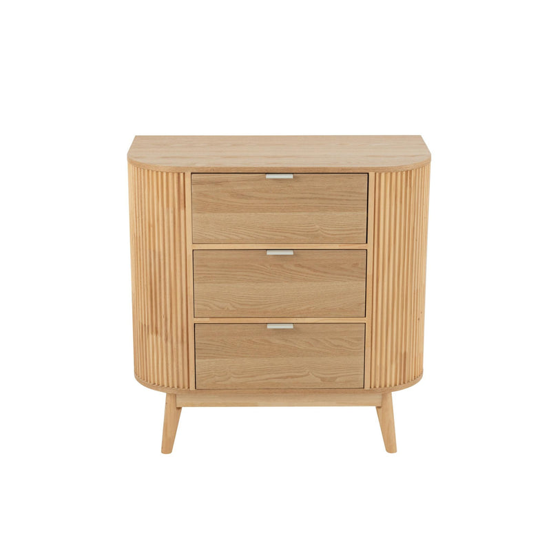 Opbergkast Naturel Rubber hout L 40x80 cm-Opbergkasten-J-Line