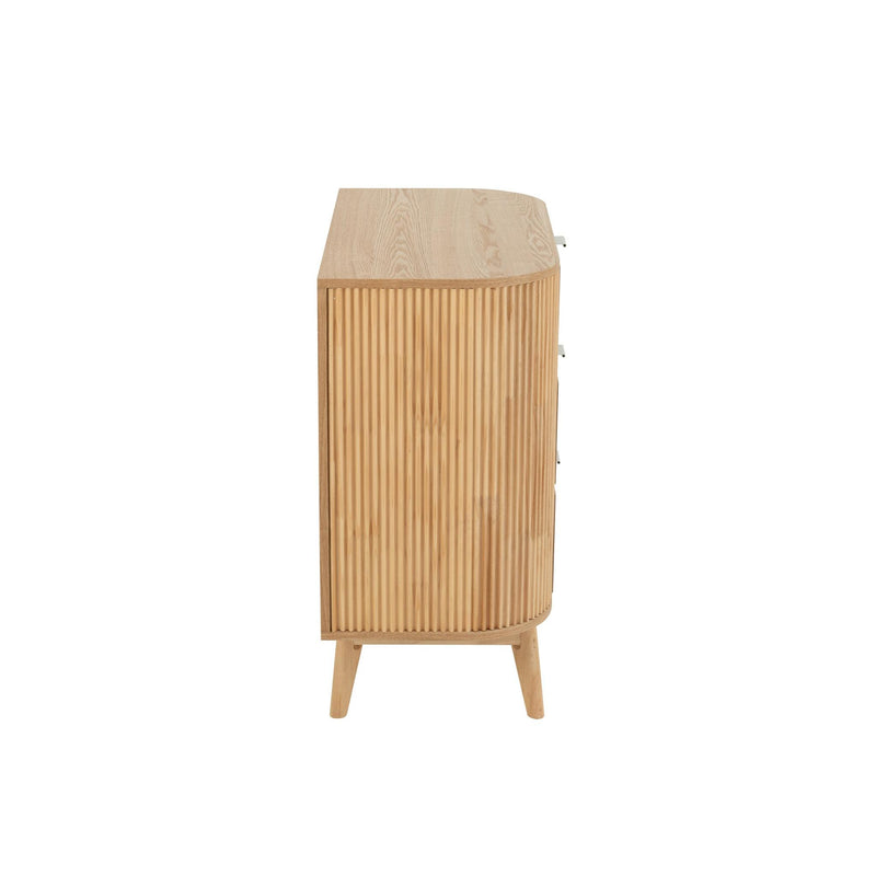 Opbergkast Naturel Rubber hout L 40x80 cm-Opbergkasten-J-Line