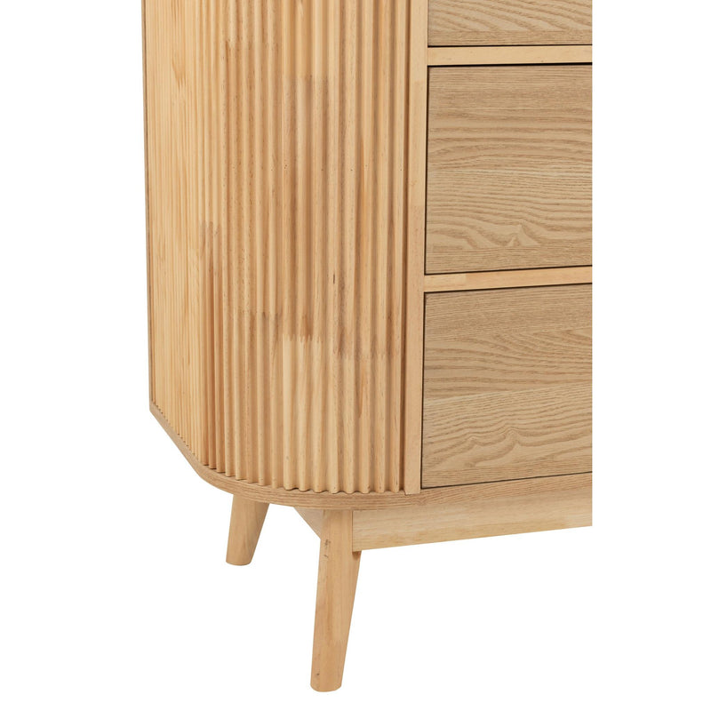 Opbergkast Naturel Rubber hout L 40x80 cm-Opbergkasten-J-Line