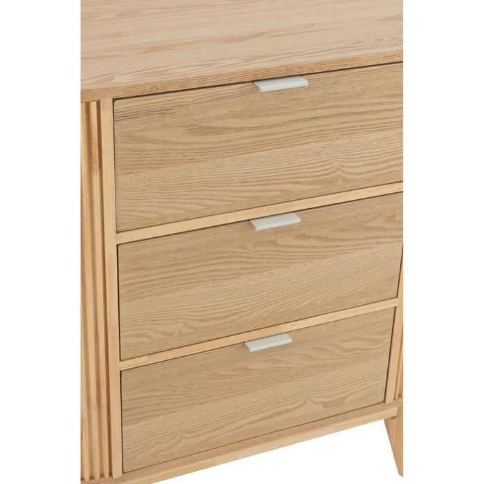 Opbergkast Naturel Rubber hout L 40x80 cm-Opbergkasten-J-Line