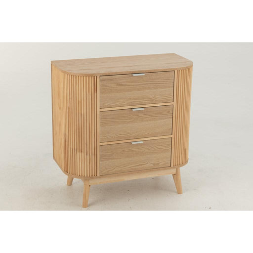 Opbergkast Naturel Rubber hout L 40x80 cm-Opbergkasten-J-Line