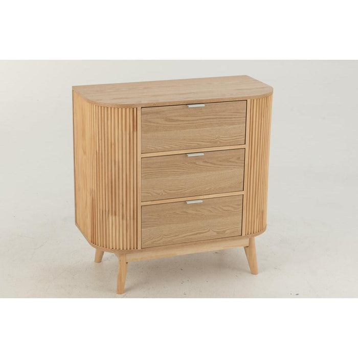 Opbergkast Naturel Rubber hout L 40x80 cm-Opbergkasten-J-Line