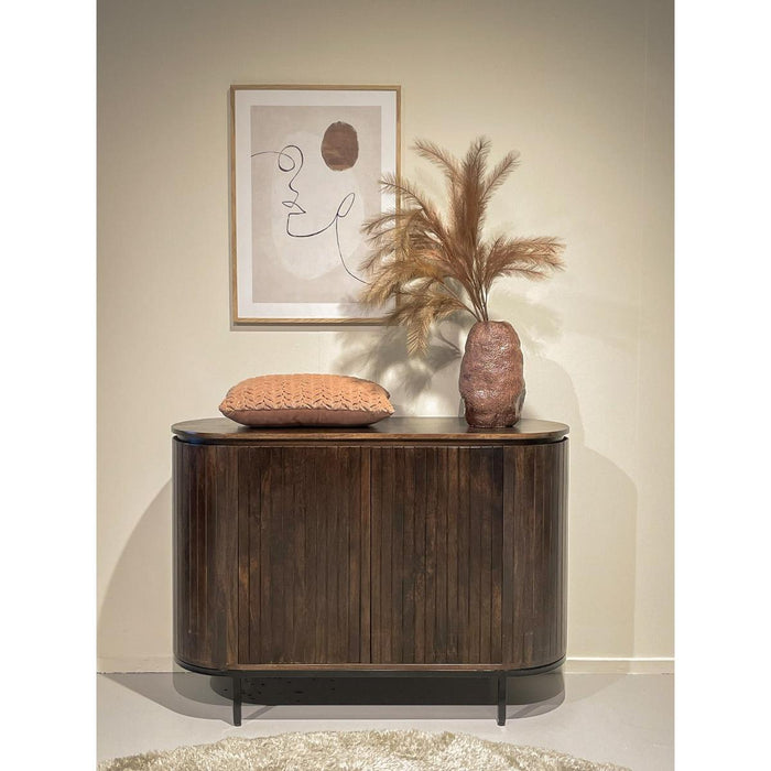 Opbergkast Noor Mangohout Bruin 115x43x81 cm-Dressoirs-Livingfurn
