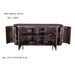 Opbergkast Noor Mangohout Bruin 170x43x81 cm-Dressoirs-Livingfurn