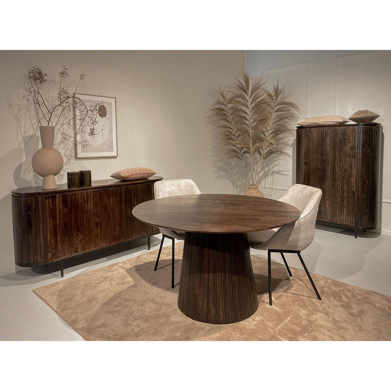 Opbergkast Noor Mangohout Bruin 170x43x81 cm-Dressoirs-Livingfurn