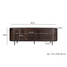 Opbergkast Noor Mangohout Bruin 43x170x56 cm-TV-meubels-Livingfurn