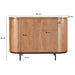 Opbergkast Noor Mangohout Naturel hout 115x43x81 cm-Dressoirs-Livingfurn
