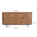 Opbergkast Noor Mangohout Naturel hout 170x43x81 cm-Dressoirs-Livingfurn