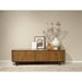 Opbergkast Noor Mangohout Naturel hout 210x43x56 cm-TV-meubels-Livingfurn