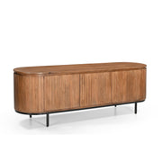 Opbergkast Noor Mangohout Naturel hout 43x170x56 cm-TV-meubels-Livingfurn