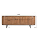 Opbergkast Noor Mangohout Naturel hout 43x170x56 cm-TV-meubels-Livingfurn