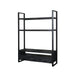 Opbergkast Norris Mangohout Zwart 150x45x200 cm-TV-meubels-Livingfurn