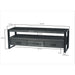 Opbergkast Norris Mangohout Zwart 150x45x50 cm-TV-meubels-Livingfurn