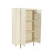 Opbergkast Patou Mangohout Beige 43x115x151 cm-Opbergkasten-Livingfurn