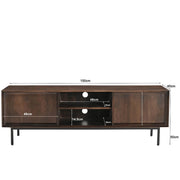 Opbergkast Ravenstein Mangohout Bruin 50x40x150 cm-TV-meubels-Livingfurn