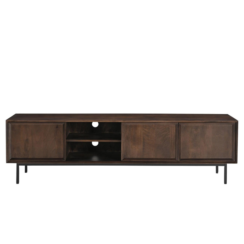 Opbergkast Ravenstein Mangohout Bruin 50x40x180 cm-TV-meubels-Livingfurn