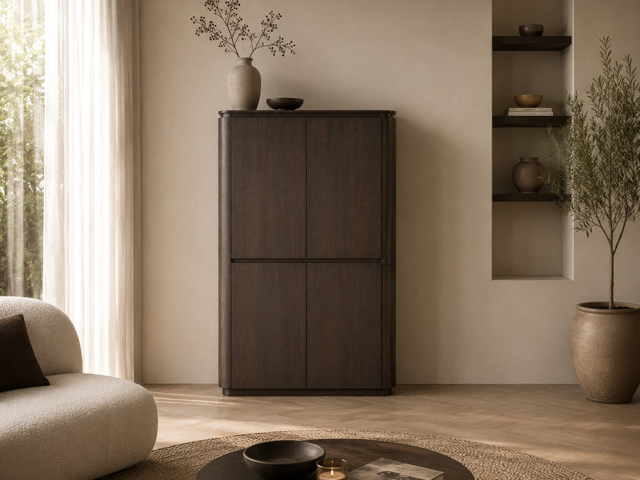 Opbergkast Rivano Eikenhout Fineer Bruin 180cm