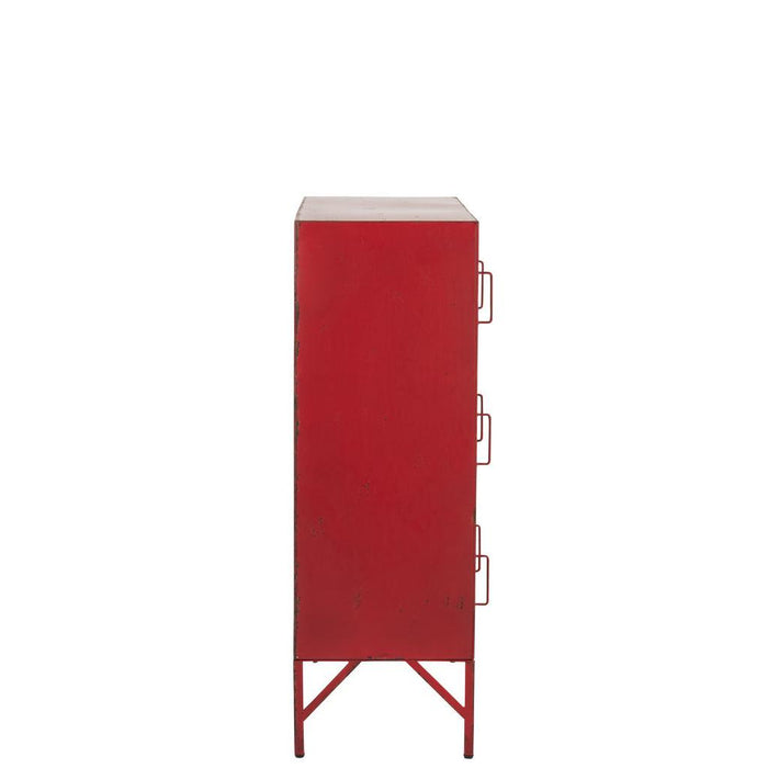 Opbergkast Rood ijzer 42x86 cm-Opbergkasten-J-Line