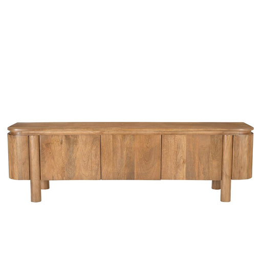 Opbergkast Salano Mangohout Naturel hout 170x43x50 cm-TV-meubels-Livingfurn