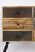 Opbergkast San Teak, Metaal Bruin 31x90 cm-Opbergkasten-Creating Home