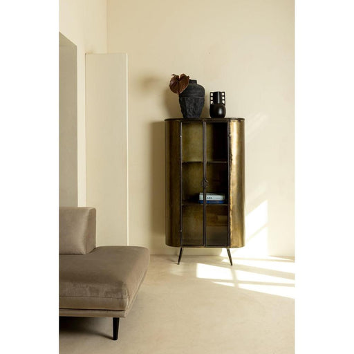 Opbergkast Spacer Geel 38x91 cm-Opbergkasten-PTMD