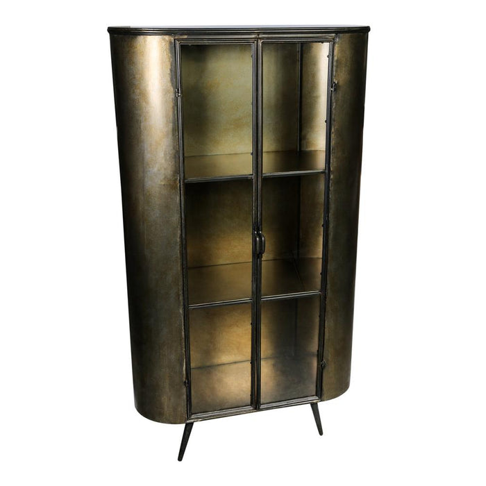 Opbergkast Spacer Geel 38x91 cm-Opbergkasten-PTMD