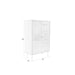 Opbergkast Stripes MDF, Metaal Bruin 40x80 cm-Opbergkasten-Creating Home